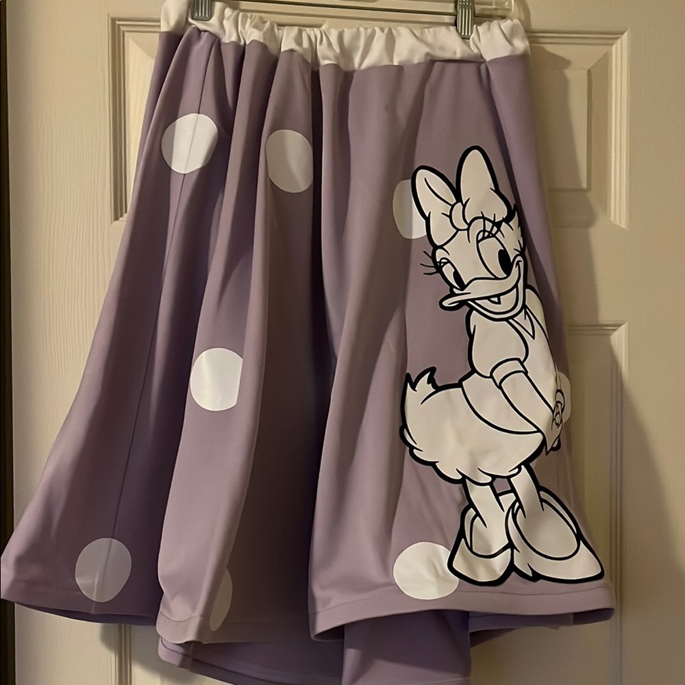 Purple Skirt with Cartoon Print